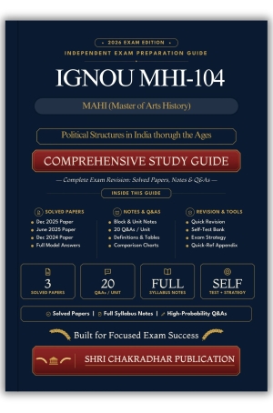 IGNOU MHI-104 Book (Political Structures in India through the Ages) | Study Guide