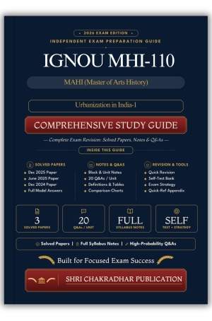 IGNOU MHI-110 Book (Urbanization in India-1) | Study Guide