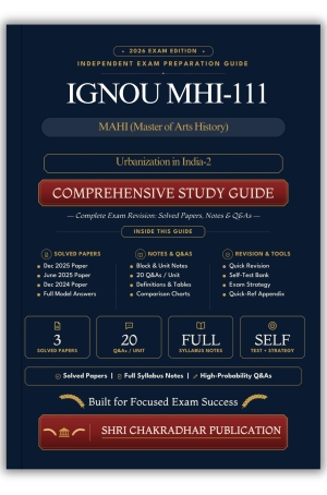 IGNOU MHI-111 Book (Urbanization in India-2) | Study Guide