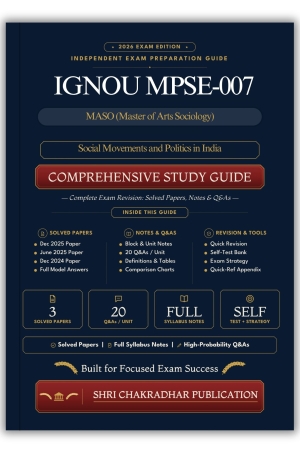 IGNOU MPSE-007 Book (Social Movements and Politics in India) | Study Guide