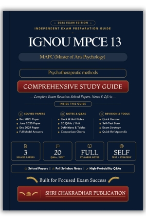 IGNOU MPCE-13 Book (Psychotherapeutic methods) | Study Guide