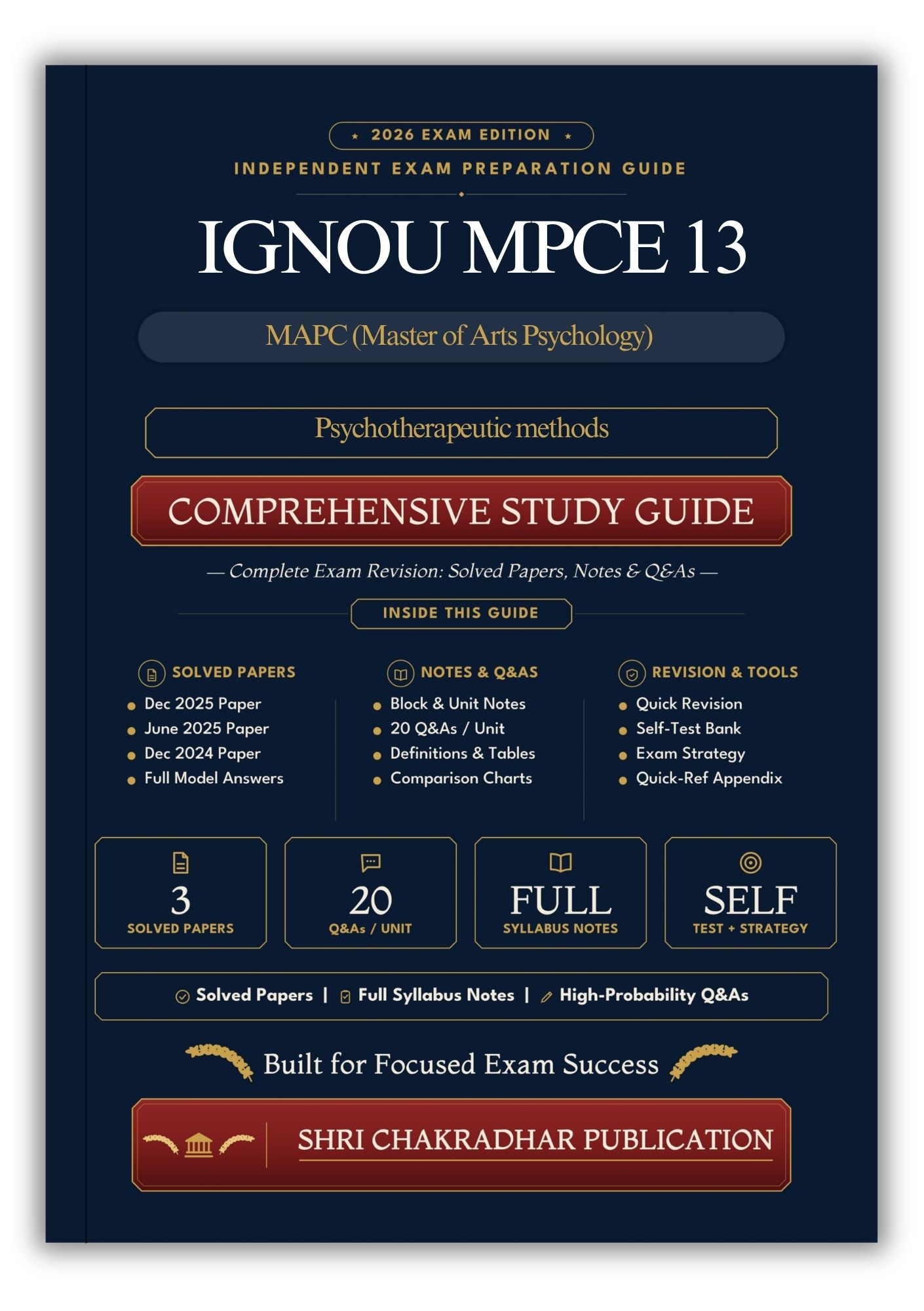 IGNOU MPCE-13 Book (Psychotherapeutic methods) | Study Guide