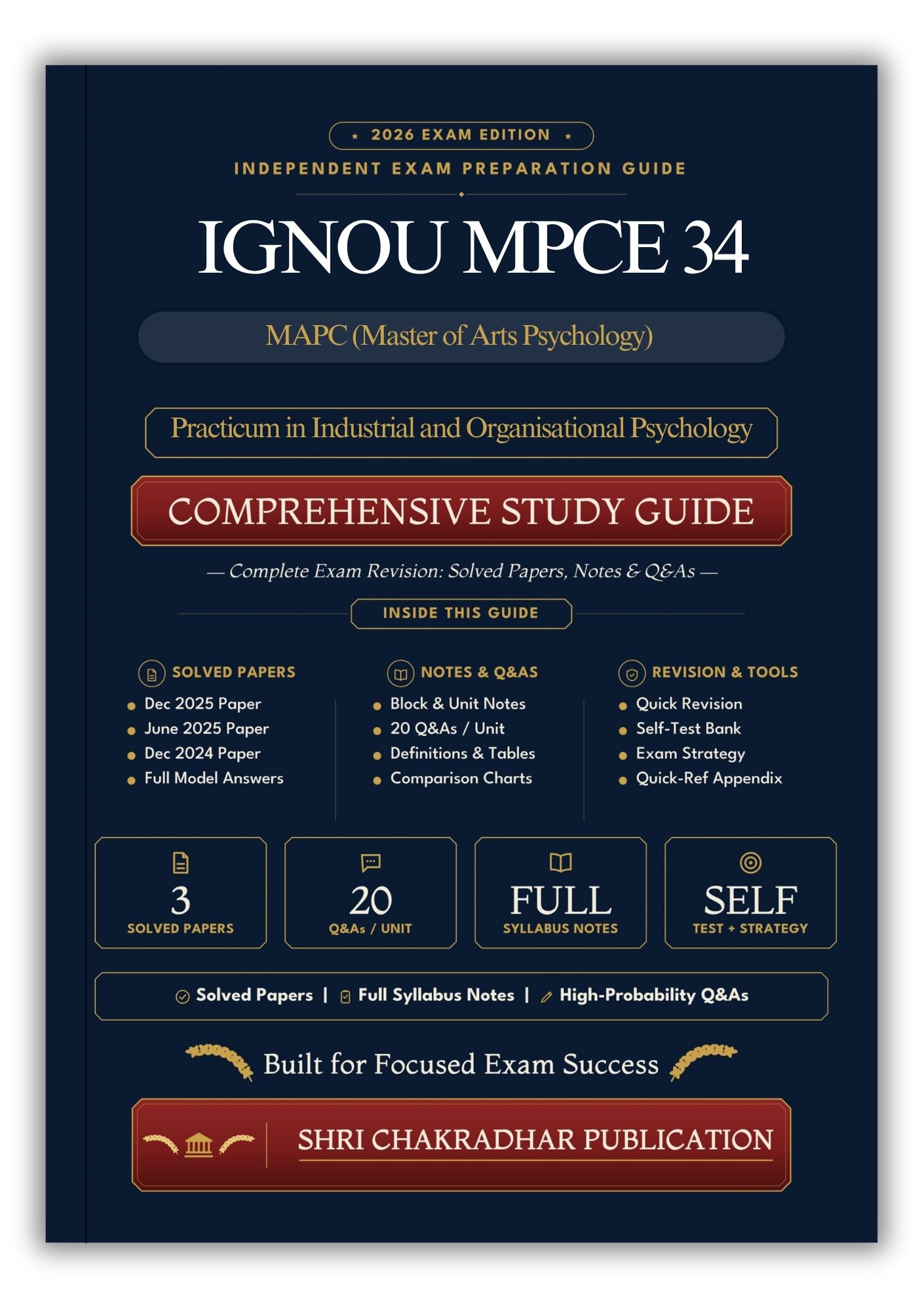 IGNOU MPCE-034 Book (Practicum in Industrial and Organisational Psychology) | Study Guide