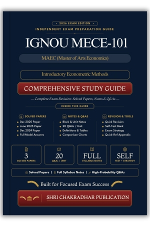 IGNOU MECE-101 Book (Introductory Econometric Methods) | Study Guide