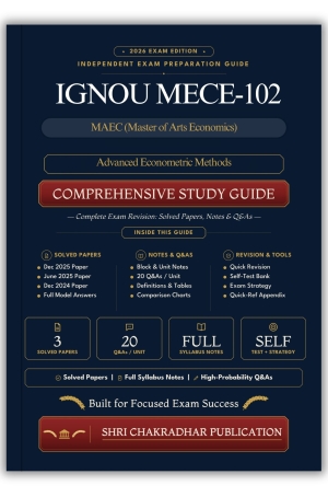 IGNOU MECE-102 Book (Advanced Econometric Methods) | Study Guide