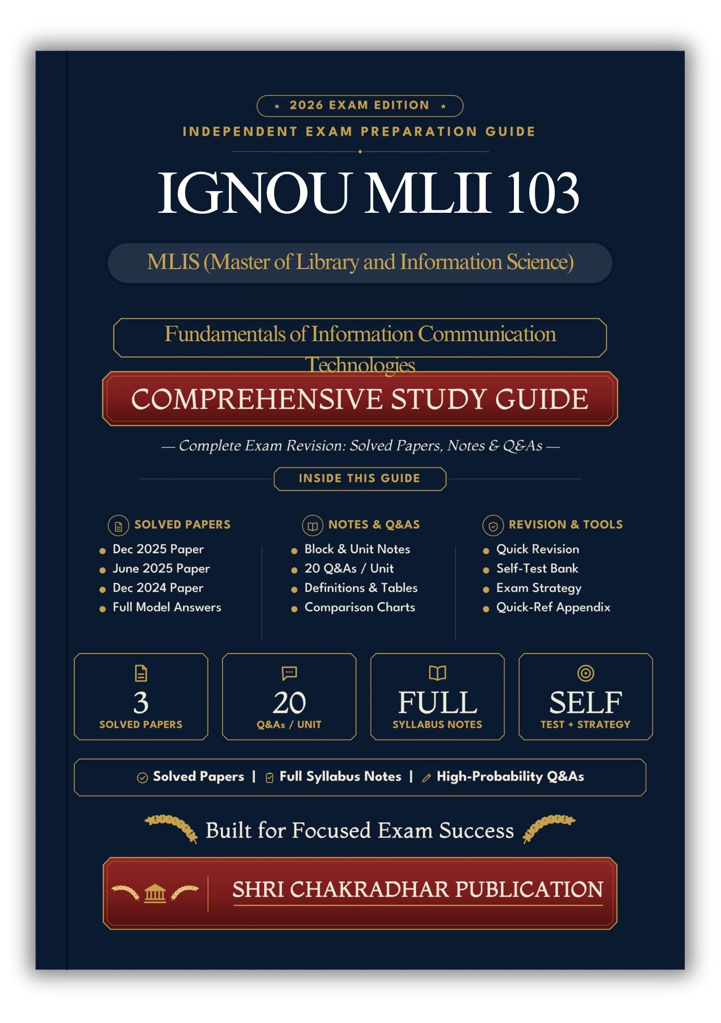 IGNOU MLII-103 Book (Fundamentals of Information Communication Technologies) | Study Guide