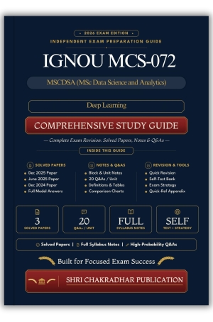 IGNOU MCS-072 Book (Deep Learning) | Study Guide