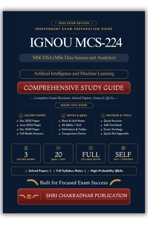 IGNOU MCS-224 Book (Artificial Intelligence and Machine Learning) | Study Guide