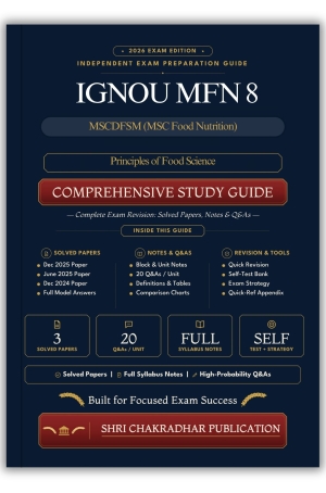 IGNOU MFN-8 Book (Principles of Food Science) | Study Guide
