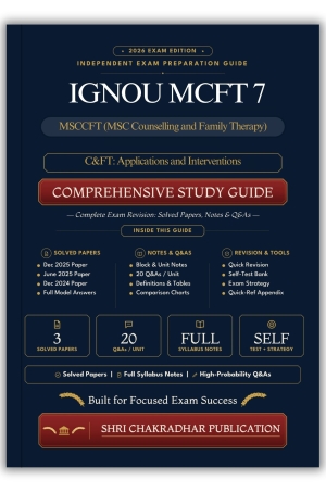 IGNOU MCFT-7 Book (Counselling and Family Therapy: Applications and Interventions) | Study Guide