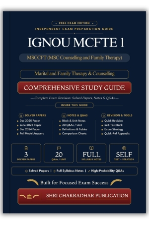 IGNOU MCFTE-001 Book (Marital and Family Therapy & Counselling) | Study Guide