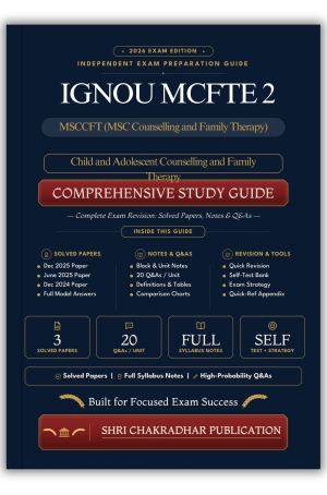 IGNOU MCFTE-2 Book (Child and Adolescent Counselling and Family Therapy) | Study Guide