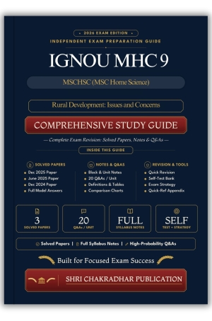 IGNOU MHC-9 Book (Rural Development: Issues and Concerns) | Study Guide