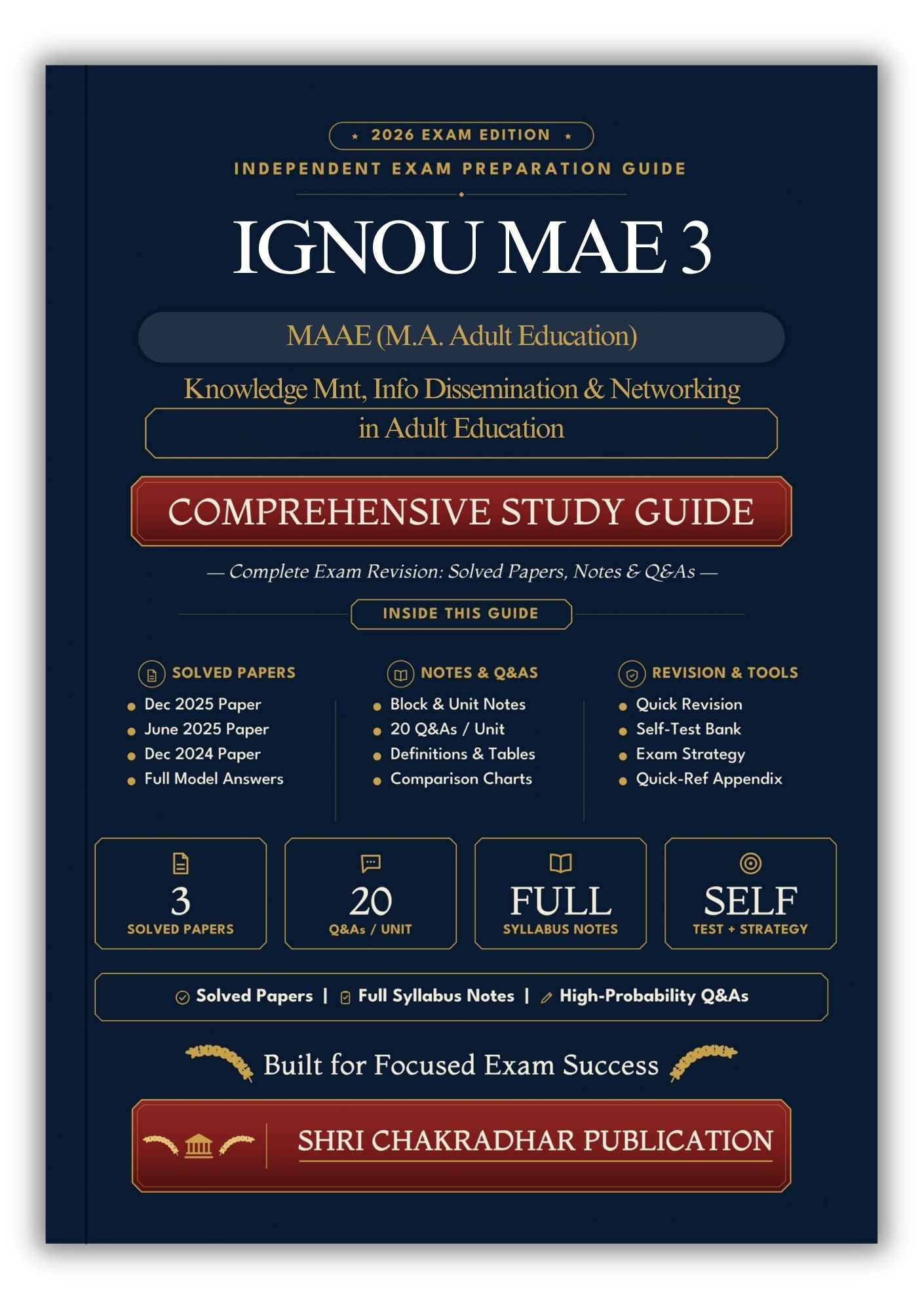 IGNOU MAE-3 Book (Knowledge Management, Information Dissemination and Networking in Adult Education) | Study Guide