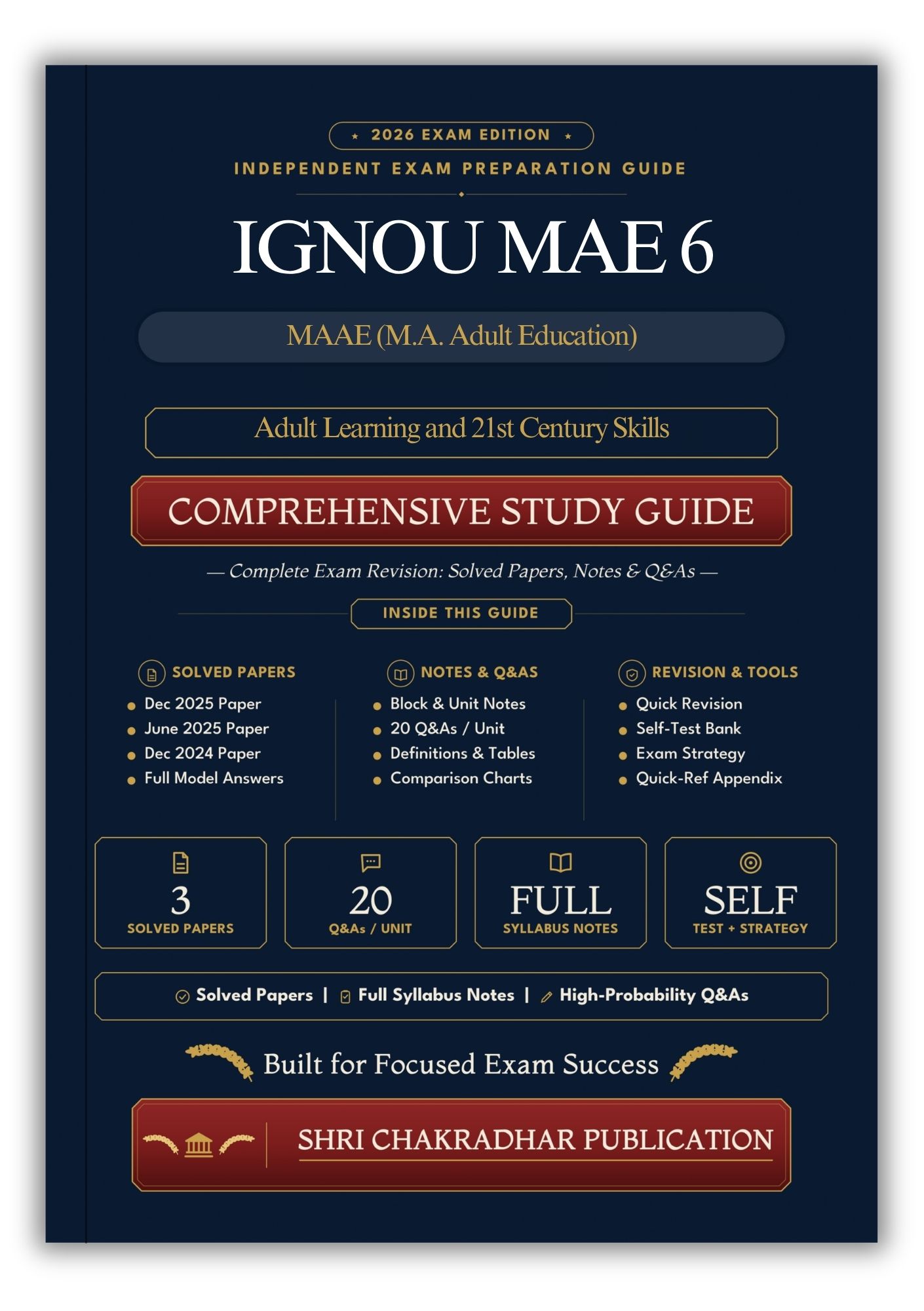 IGNOU MAE-6 Book (Adult Learning and 21st Century Skills) | Study Guide