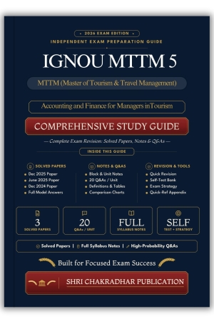 IGNOU MTTM-5 Book (Accounting and Finance for Managers in Tourism) | Study Guide