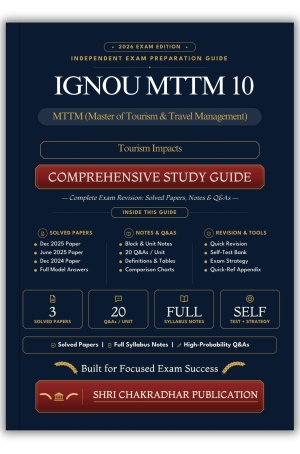 IGNOU MTTM-10 Book (Tourism Impacts) | Study Guide