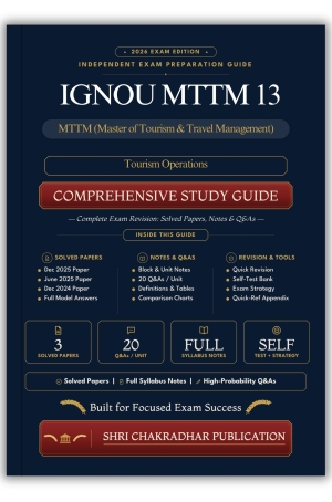 IGNOU MTTM-13 Book (Tourism Operations) | Study Guide