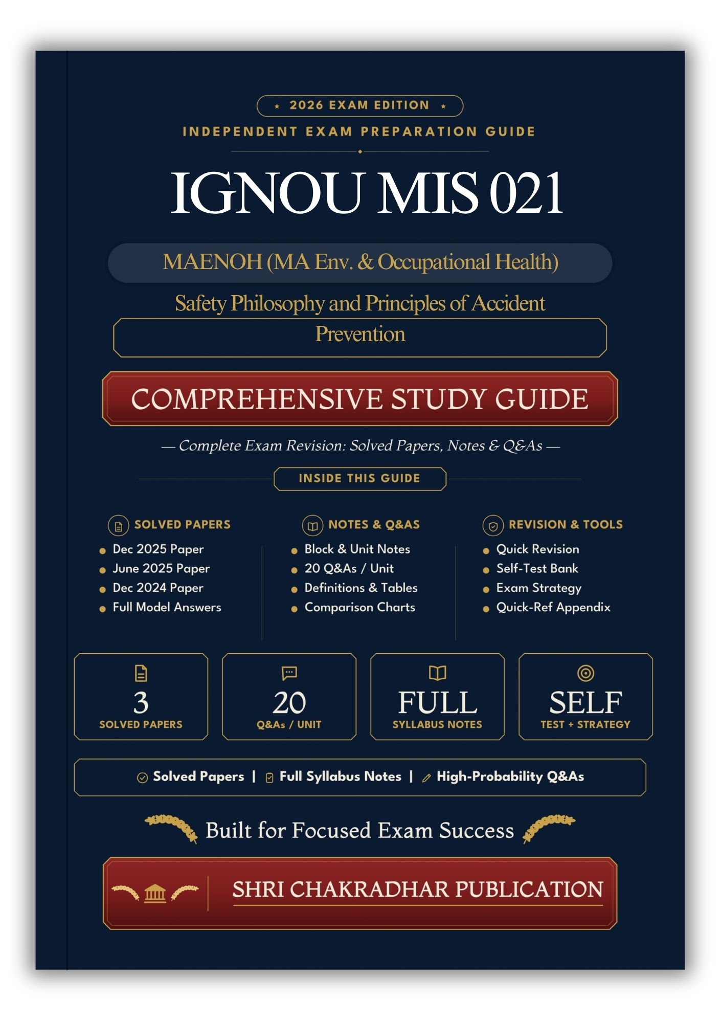 IGNOU MIS-021 Book (Safety Philosophy and Principles of Accident Prevention) | Study Guide