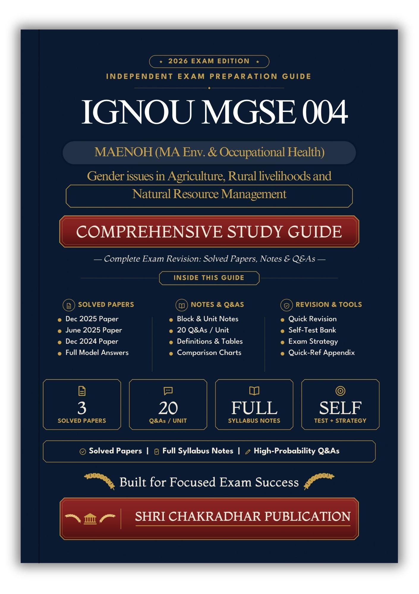 IGNOU MGSE-004 Book (Gender issues in Agriculture, Rural livelihoods and Natural Resource Management) | Study Guide