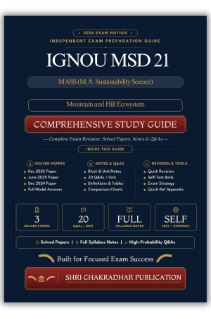 IGNOU MSD-21 Book (Mountain and Hill Ecosystem) | Study Guide