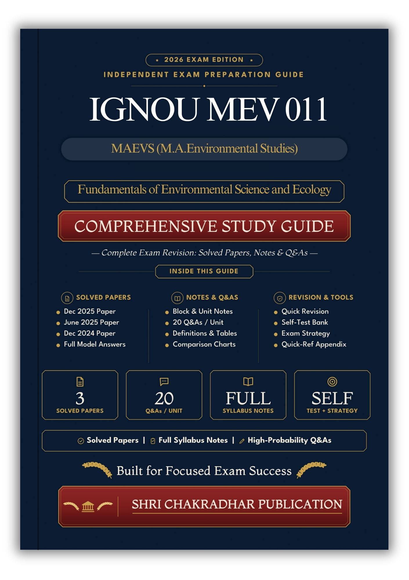 IGNOU MEV-011 Book (Fundamentals of Environmental Science and Ecology) | Study Guide