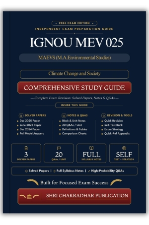 IGNOU MEV-025 Book (Climate Change and Society) | Study Guide