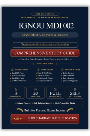 IGNOU MDI-002 Book (Transnationalism, diaspora and citizenship) | Study Guide