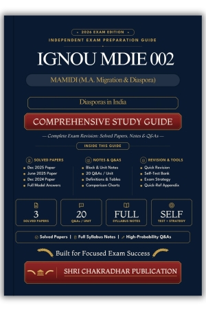 IGNOU MDIE-002 Book (Diasporas in India) | Study Guide
