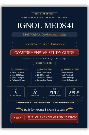 IGNOU MEDS-41 Book (Introduction to Urban Development) | Study Guide