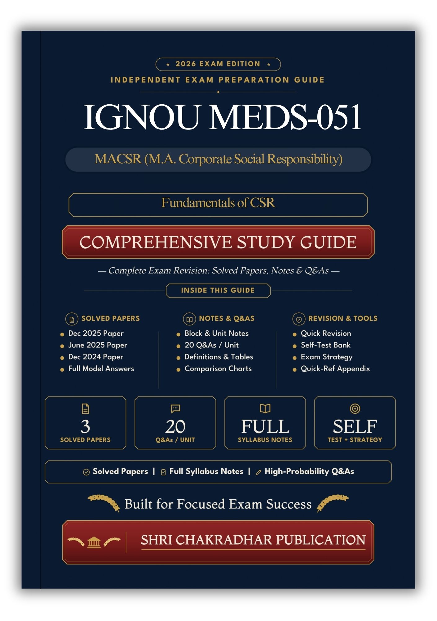 IGNOU MEDS-051 Book (Fundamentals of CSR) | Study Guide