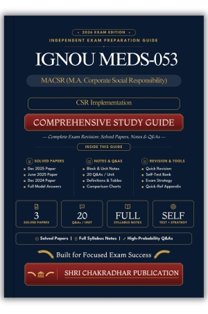 IGNOU MEDS-053 Book (CSR Implementation) | Study Guide