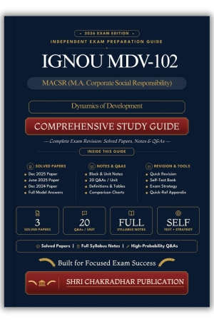 IGNOU MDV-102 Book (Dynamics of Development) | Study Guide