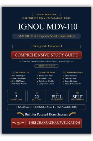 IGNOU MDV-110 Book (Training and Development) | Study Guide