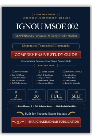 IGNOU MSOE-002 Book (Diaspora and Transnational Communities) | Study Guide