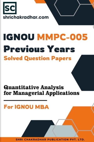 IGNOU MMPC-005 previous year question paper solved PDF sample