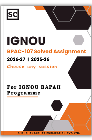 IGNOU BPAC-107 solved assignment PDF for BAPAH sessions 2026-27 and 2025-26 Comparative Public Administration