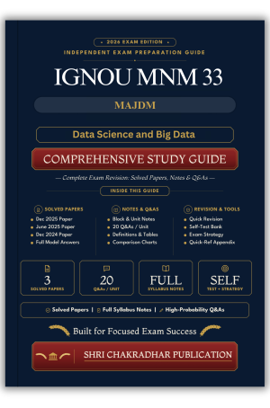 IGNOU MNM-033 Book (Data Science and Big Data) | Study Guide
