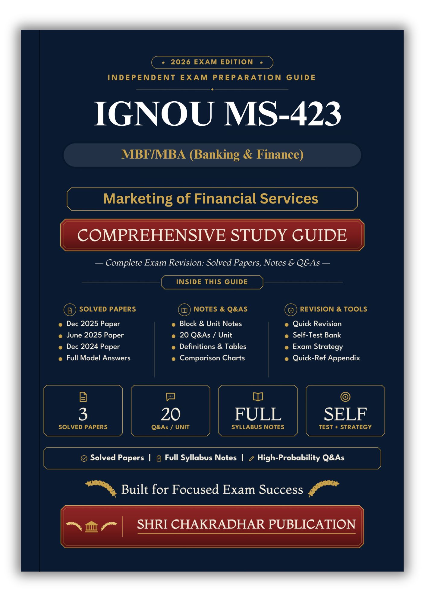 IGNOU MS-423 Book (Marketing of Financial Services) | Study Guide
