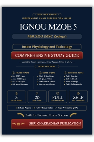 IGNOU MZOE-005 Book (Insect Physiology and Toxicology) | Study Guide