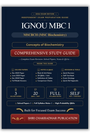 IGNOU MBC-001 Book (Concepts of Biochemistry) | Study Guide