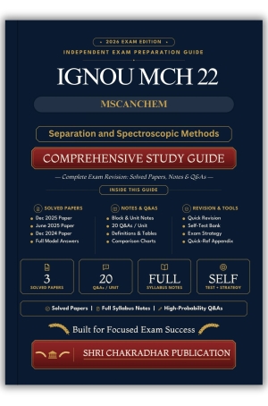 IGNOU MCH-022 Book (Separation and Spectroscopic Methods) | Study Guide