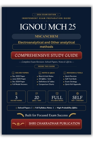 IGNOU MCH-025 Book (Electroanalytical and Other analytical methods) | Study Guide