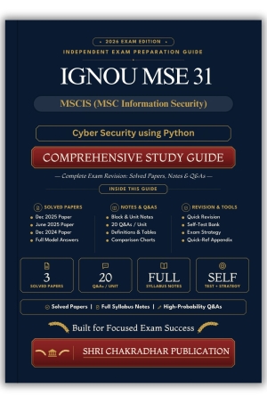 IGNOU MSE-31 Book (Cyber Security using Python) | Study Guide