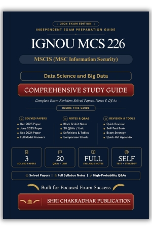 IGNOU MCS-226 Book (Data Science and Big Data) | Study Guide