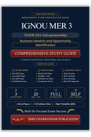 IGNOU MER-003 Book (Business Ideation and Opportunity Identification) | Study Guide