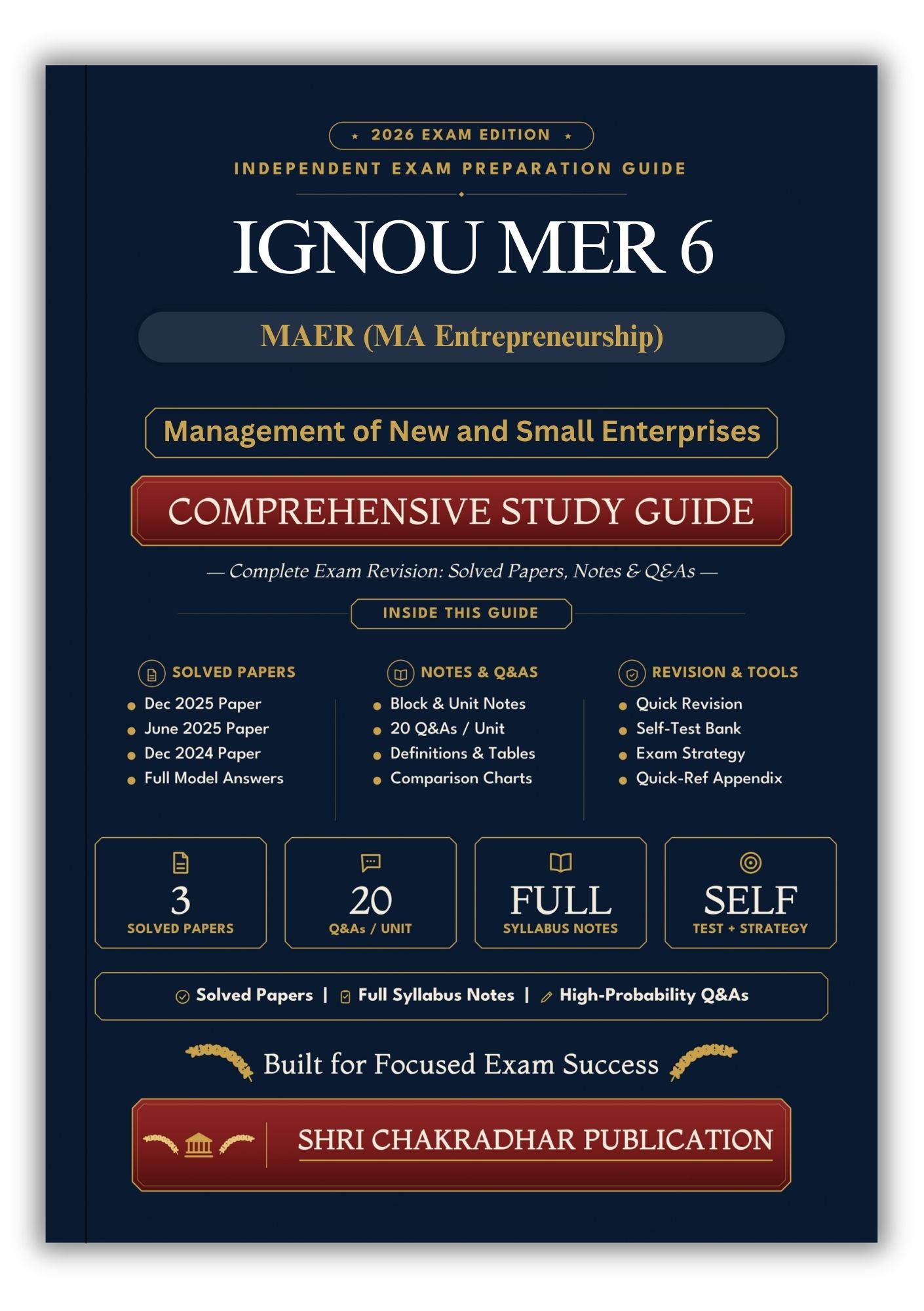 IGNOU MER-006 Book (Management of New and Small Enterprises) | Study Guide