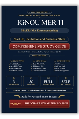 IGNOU MER-011 Book (Start Up, Incubation and Business Ethics) | Study Guide
