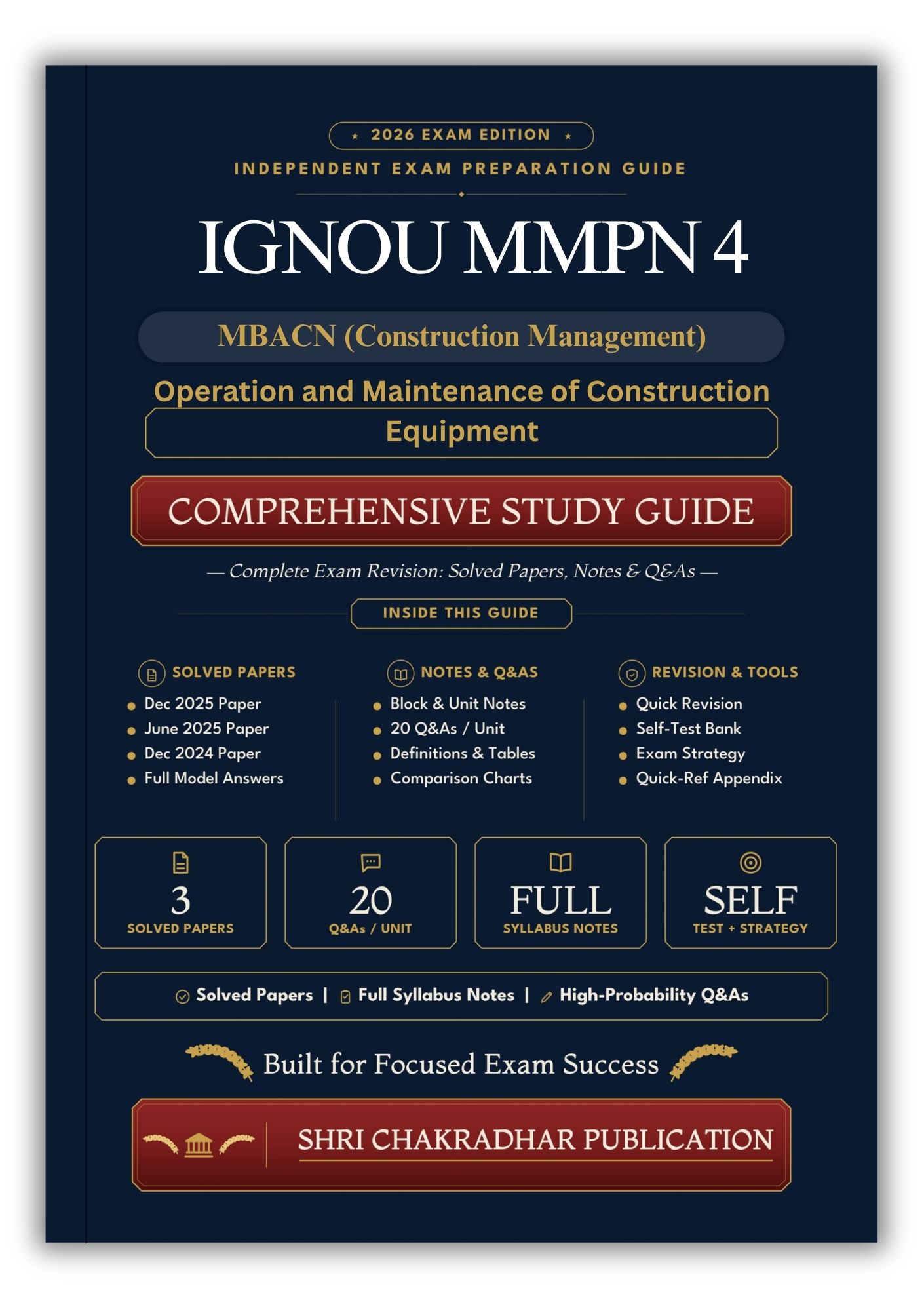 IGNOU MMPN-004 Book (Operation and Maintenance of Construction Equipment) | Study Guide