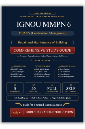 IGNOU MMPN-006 Book (Repair and Maintenance of Building) | Study Guide